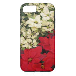 White and Red Poinsettias I Holiday Floral iPhone 8/7 Case