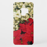 White and Red Poinsettias I Holiday Floral Case-Mate Samsung Galaxy S9 Case