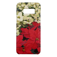 White and Red Poinsettias I Holiday Floral Case-Mate Samsung Galaxy S8 Case