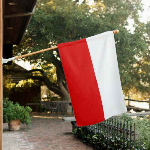 White and Red Polish Bicolor House Flag