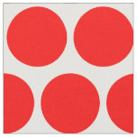 White and Red Polka Dot Fabric
