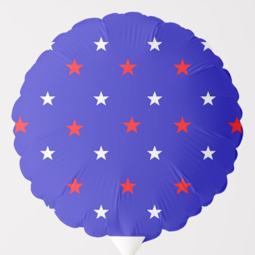 White and Red Stars _ Starry Sky Pattern Balloon