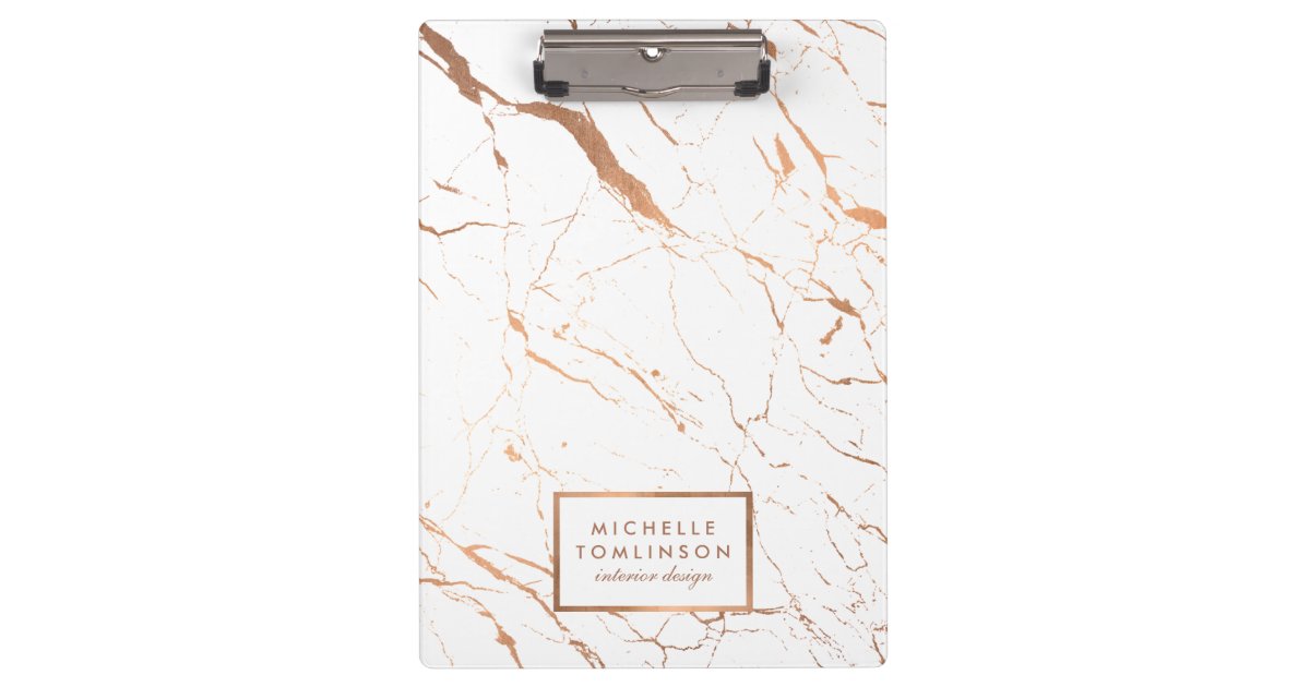 Personalized Street Signs >> White and Rose Gold Marble Designer Personalized Clipboard | Zazzle.com Personalized Street Signs >> White and Rose Gold Marble Designer Personalized Clipboard | Zazzle.com