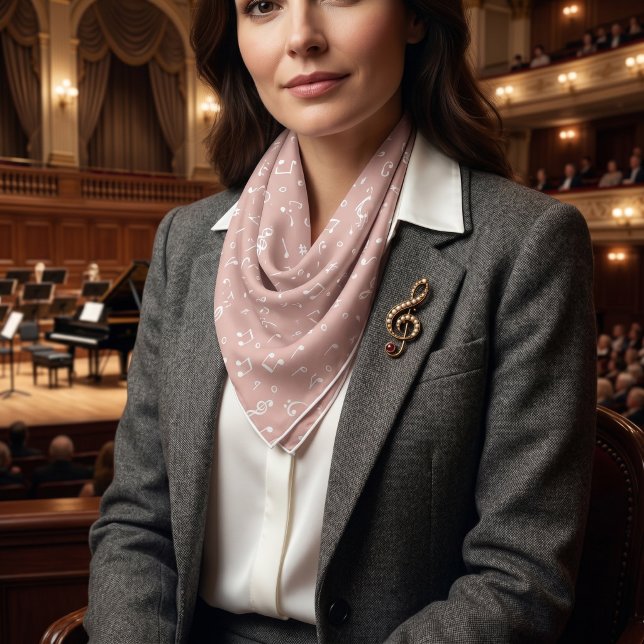 White and rosegold  Musical  Scarf (Creator Uploaded)