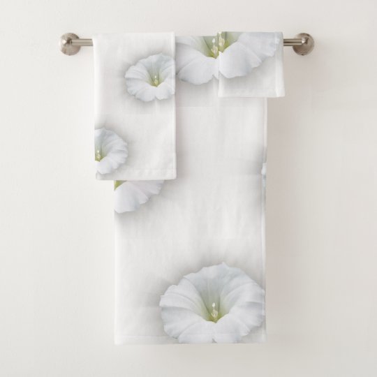 white and shades of gray bath towel set