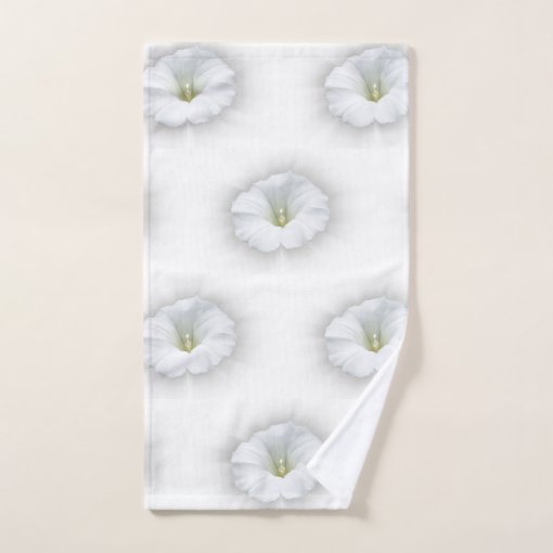 white and shades of gray bath towel set Zazzle
