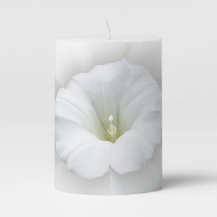 white and shades of gray pillar candle