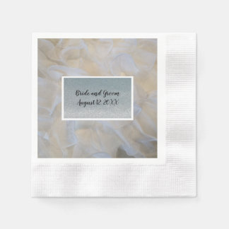 White and Silver Paper Napkins