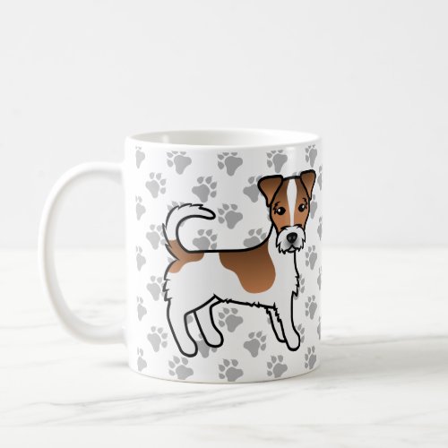 White And Tan Rough Coat Jack Russell Terrier Dog Coffee Mug