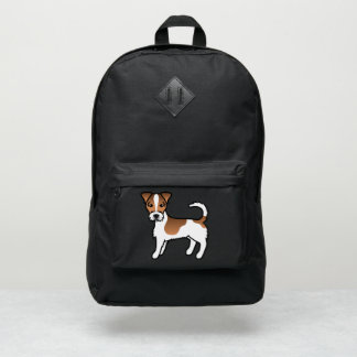 White And Tan Rough Coat Jack Russell Terrier Dog Port Authority® Backpack