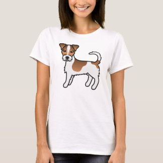 White And Tan Rough Coat Jack Russell Terrier Dog T-Shirt