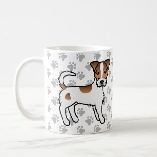White And Tan Rough Coat Parson Russell Terrier Coffee Mug