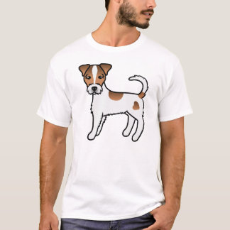 White And Tan Rough Coat Parson Russell Terrier T-Shirt