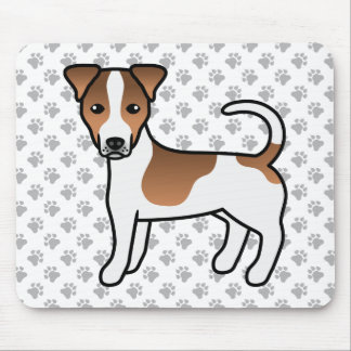 White And Tan Smooth Coat Jack Russell Terrier Dog Mouse Pad