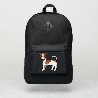 White And Tan Smooth Coat Jack Russell Terrier Dog Port Authority® Backpack