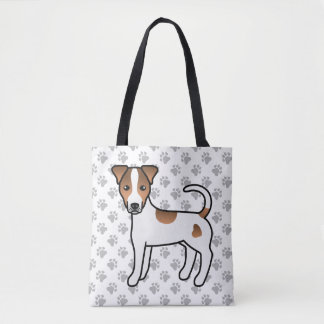 White And Tan Smooth Coat Parson Russell Terrier Tote Bag