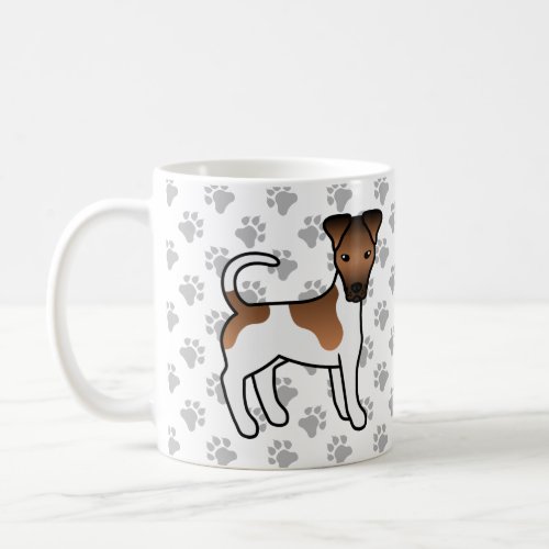 White And Tan Smooth Fox Terrier Cute Cartoon Dog Coffee Mug