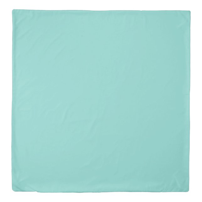 White and Teal Duvet Cover (Front)