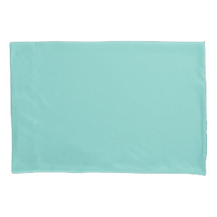 White and Teal Pillow Case