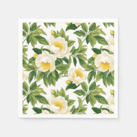 White and yellow Claire de Lune peonies
