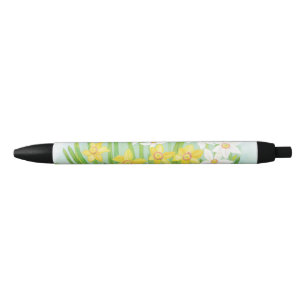 White and Yellow Spring Daffodils   Pen