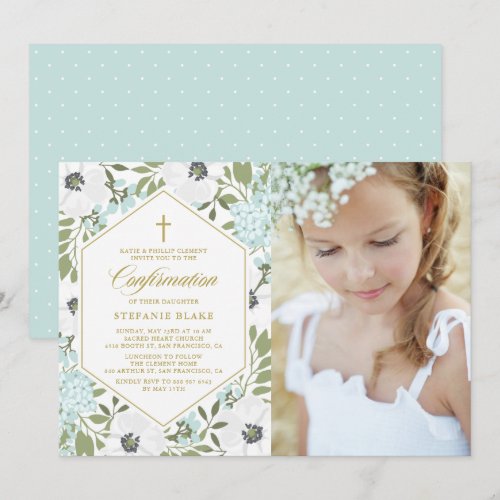 White Anemones Blue Floral Photo Confirmation