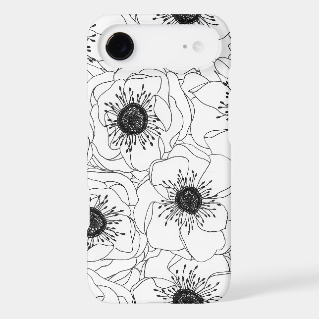 White Anemones Case-Mate iPhone Case (Back)