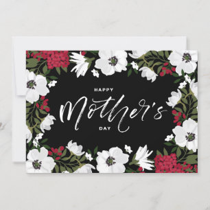 White Anemones Floral Happy Mother's Day Card