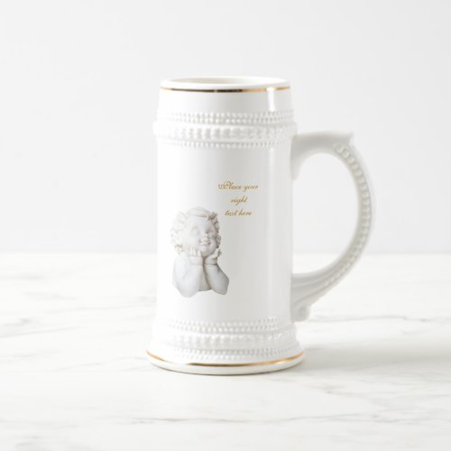 White Angel Beer Stein