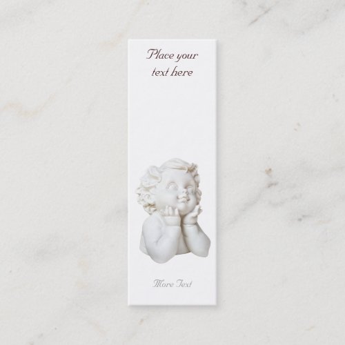 White Angel _ bookmark Mini Business Card