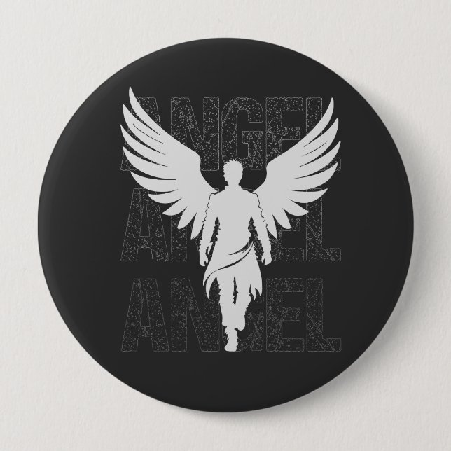 White Angel Button (Front)