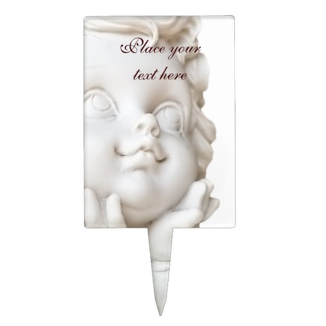 White Angel Cake Topper (Front)