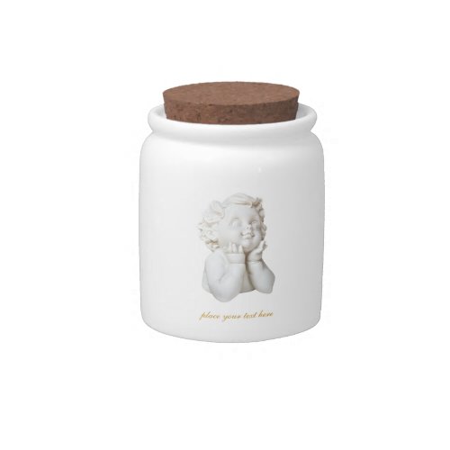 White Angel Candy Jar