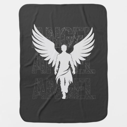 White Angel Design Baby Blanket
