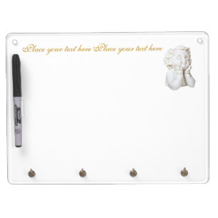 White Angel Dry Erase Board With Keychain Holder