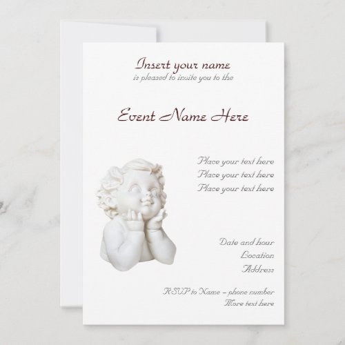 White Angel Invitation