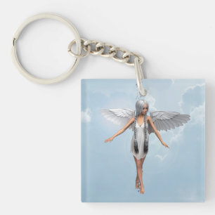 White Angel Keychain