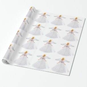 White Angel Wrapping Paper