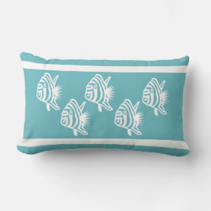 White Angelfish on soft blue pillow