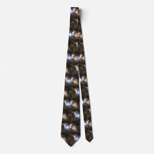 White angels wings neck tie (Front)