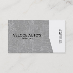 White Angle / Gray Marbled Business Card