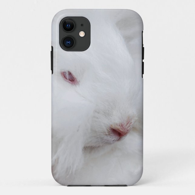 White Angora Rabbit Case-Mate iPhone Case (Back)