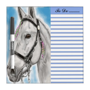 White Appaloosa white and blue sky to do list Dry Erase Board