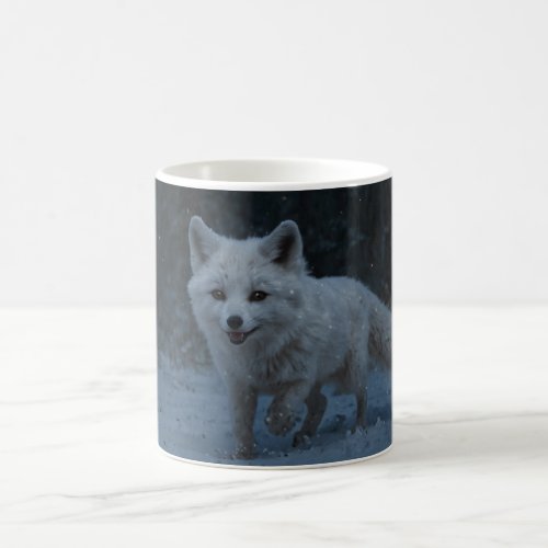 White Arctic Fox Coffee Mug