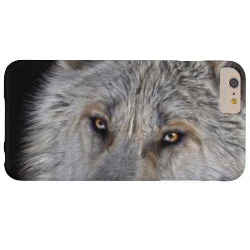 White Arctic Wolf Eyes Wildlife Photo Barely There iPhone 6 Plus Case