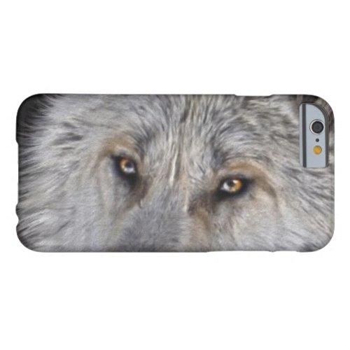 White Arctic Wolf Eyes Wildlife Photo Barely There iPhone 6 Case