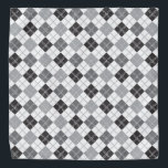 White Argyle Pattern Bandana<br><div class="desc">Simple and elegant white argyle pattern.</div>