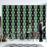 White Art Deco Pattern on green black stripes Wallpaper<br><div class="desc">Green and black stripes are seamless with a white art deco pattern overlay.
You can change green and black stripe colors.</div>