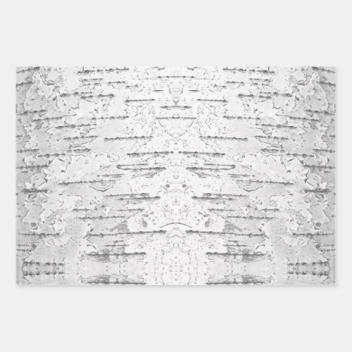 White as in Birch Bark Photo   Wrapping Paper Sheets