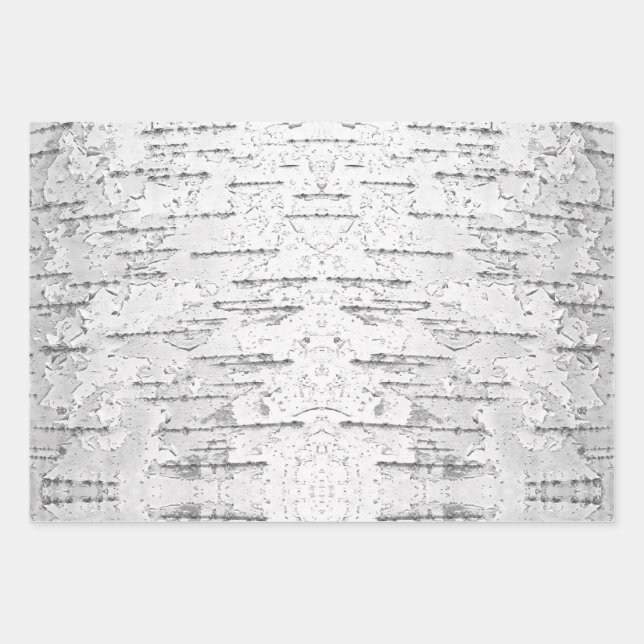 White, as in Birch Bark Photo   Wrapping Paper Sheets (Front)
